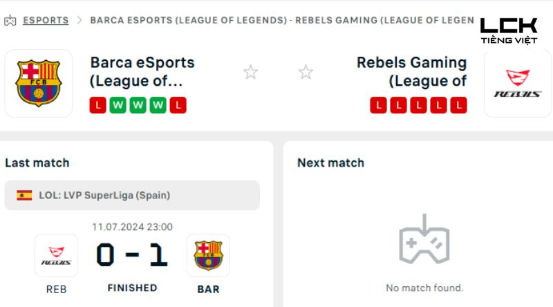 Nhận định Barca eSports vs Rebels Gaming