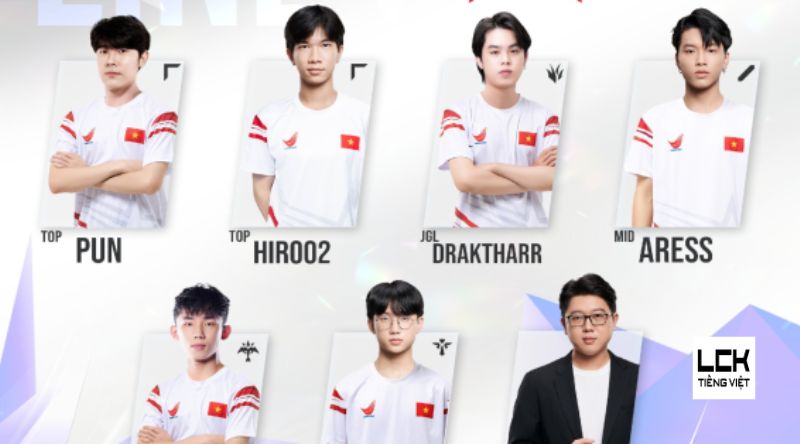 Đội hình All-Stars LMHT Việt tham dự KeSPA Cup 2024